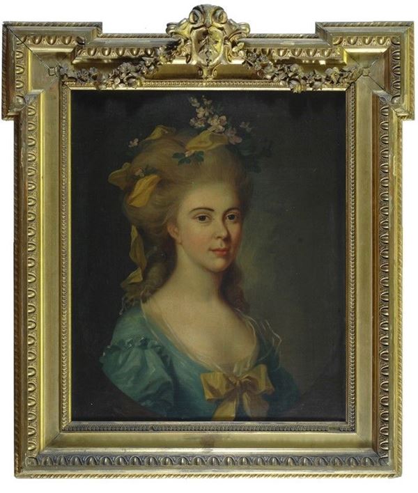 Scuola Francese, XVIII sec. - Ritratto di dama