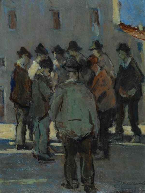 Ludovico Tommasi - Uomini al mercato