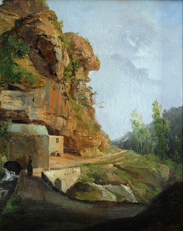 Salvatore Fergola - Paesaggio roccioso