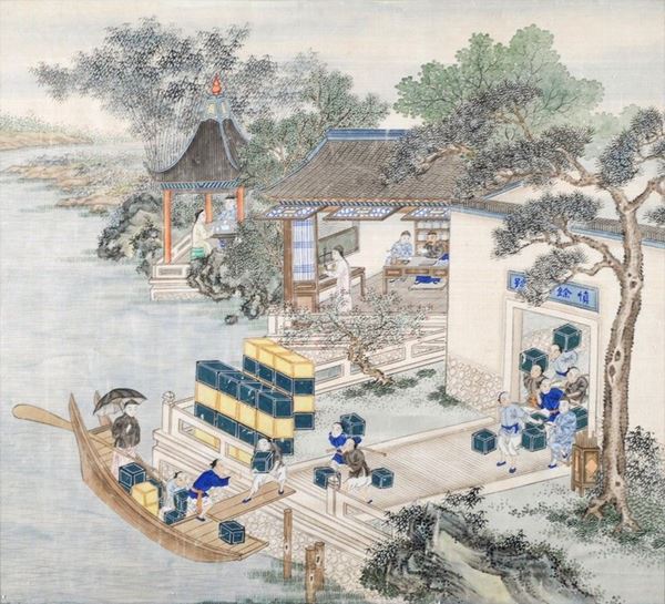 Scene di vita lungo il fiume