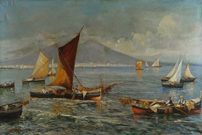 Pescatori nel Golfo di Napoli