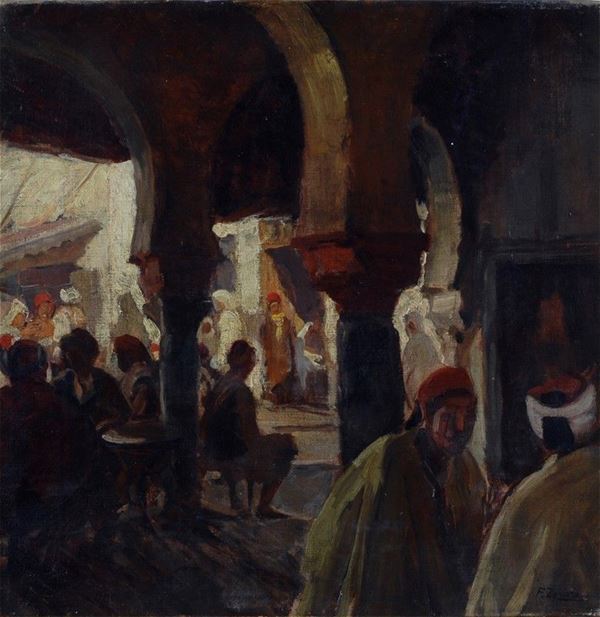 Fausto Zonaro - Scena orientale