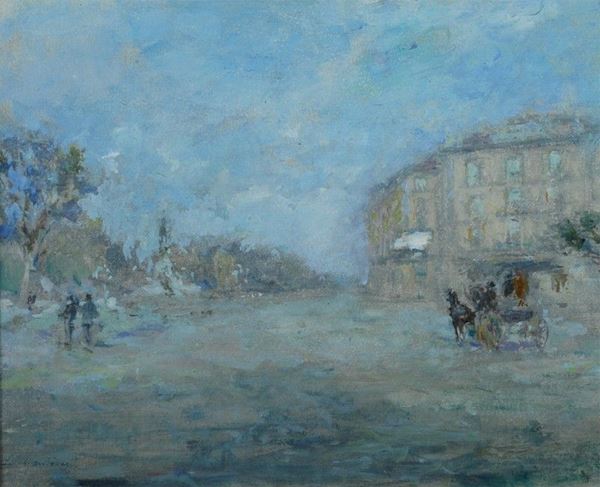 Luigi Mantovani - Milano Piazza Cavour