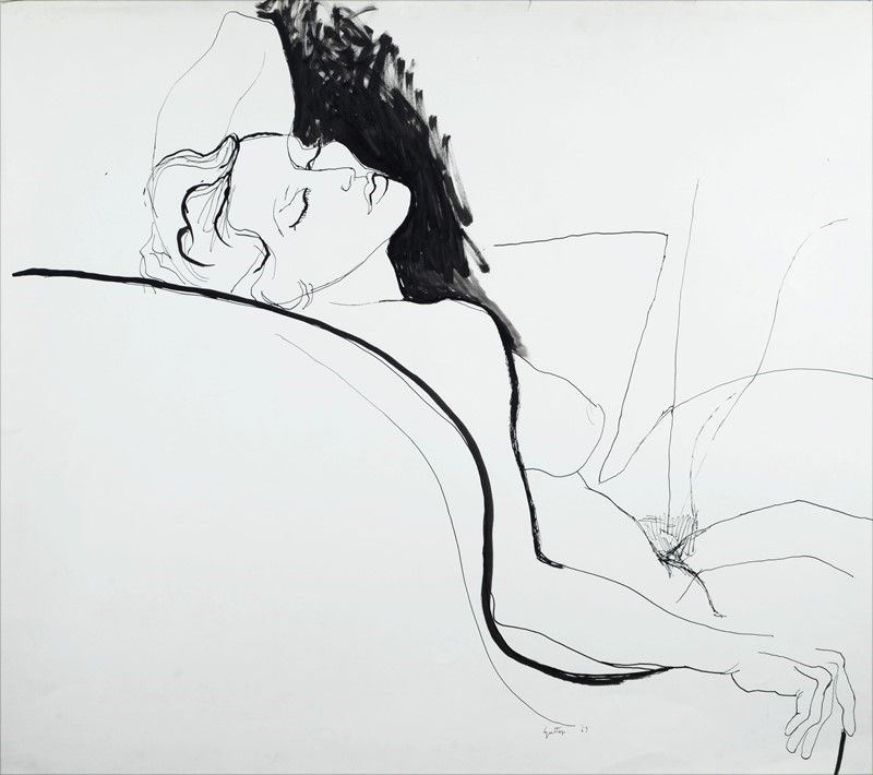 Renato Guttuso - Nudo Seduto
