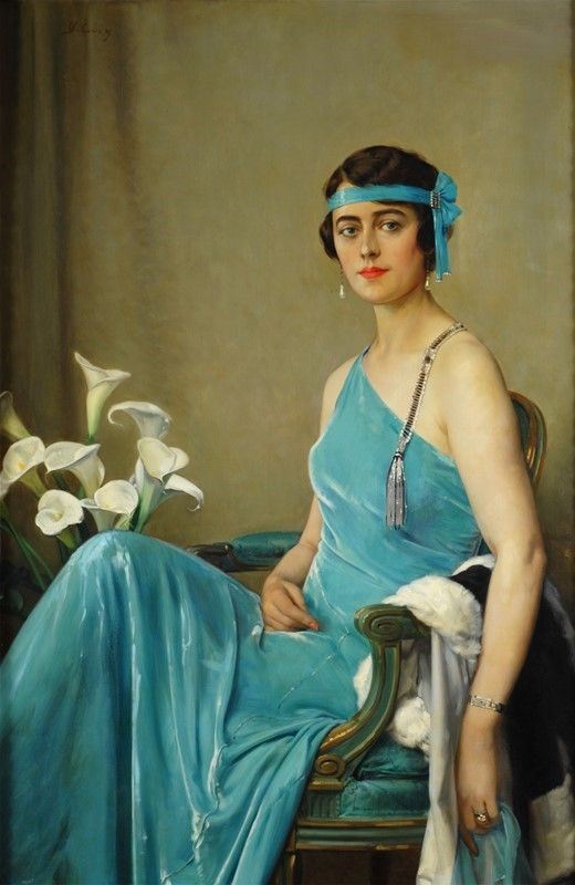 Vittorio Corcos - Ritratto di donna 
