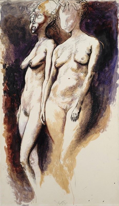 Renato Guttuso - Due nudi