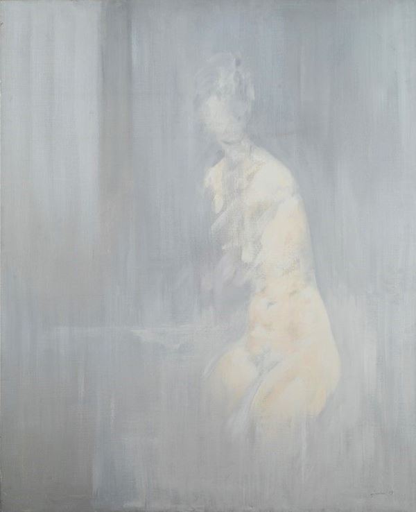 Giuseppe Ajmone : Nuvole  (1969)  - Olio su tela - Auction Arte Moderna e Contemporanea - III - Galleria Pananti Casa d'Aste