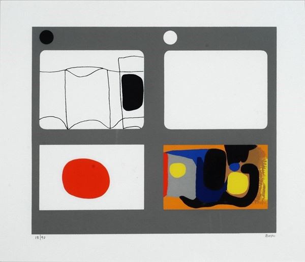 Alberto Burri - Lettere tavola F