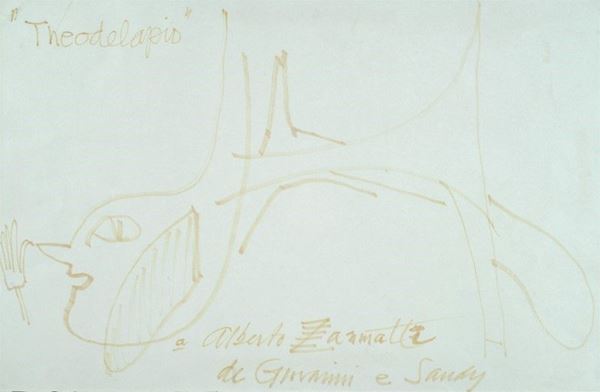 Alexander Calder : Theodelapis  ((1962-1964))  - Tecnica mista su carta - Asta Grafica ed Edizioni, Arte Moderna e Contemporanea - III - Galleria Pananti Casa d'Aste