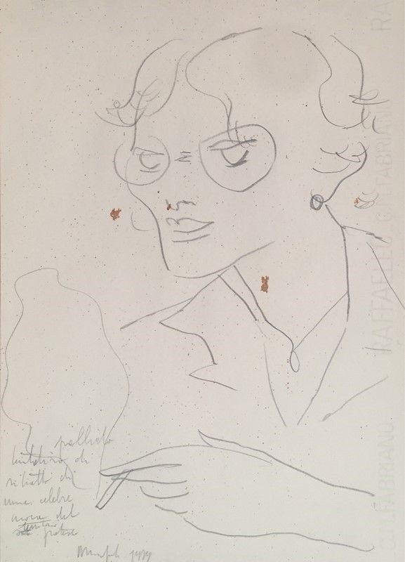 Alberto Manfredi - Ritratto di donna con sigaretta