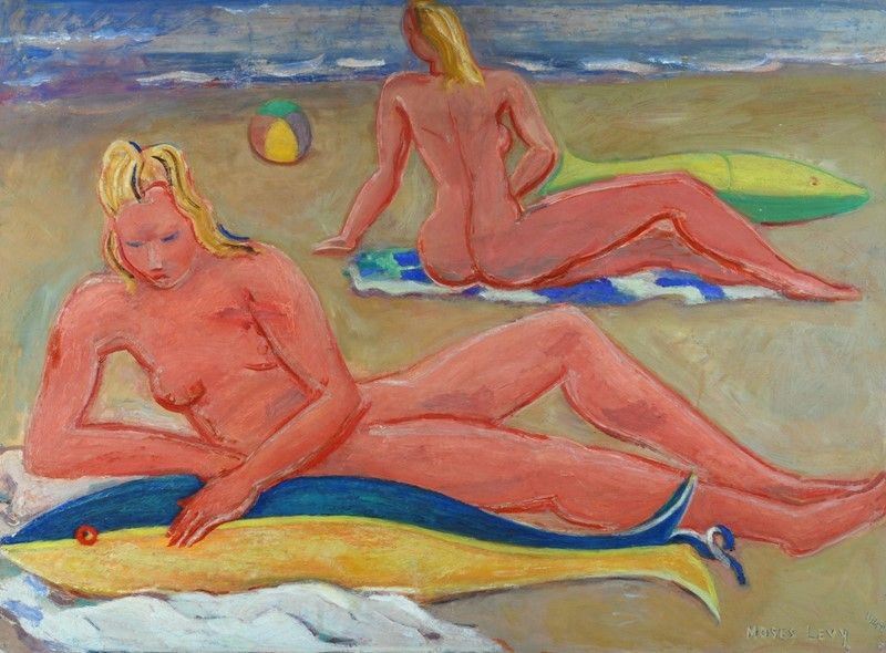 Moses Levy - Donne sulla Spiaggia