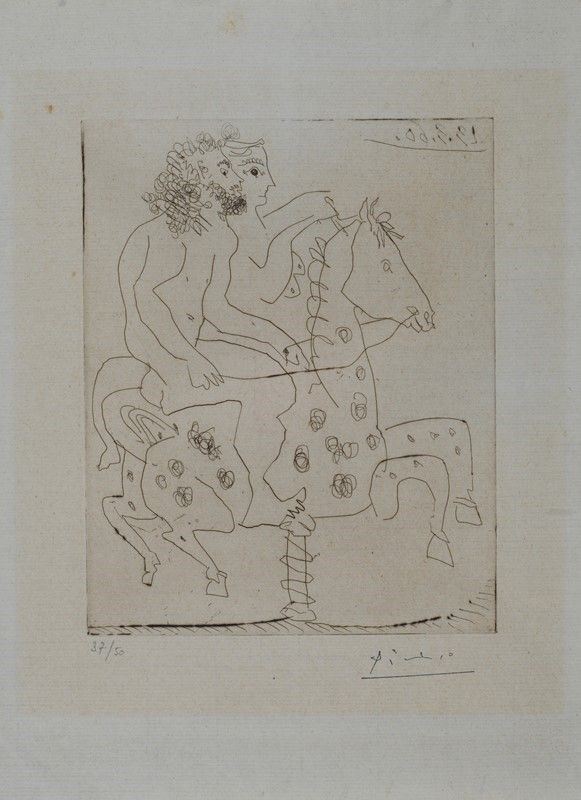 Pablo Picasso - Sur le chevaux de bois