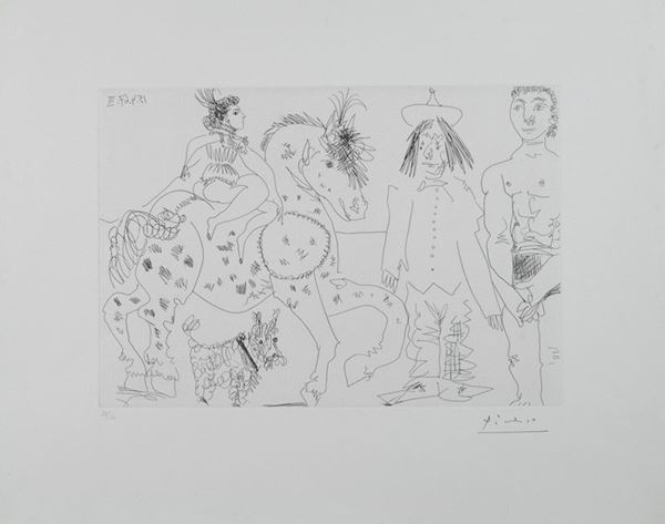 Pablo Picasso - Au cirque. L’Ecuyerr brune