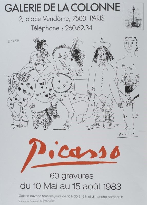 Pablo Picasso - Au Cirque. L’ecuyerr Brune