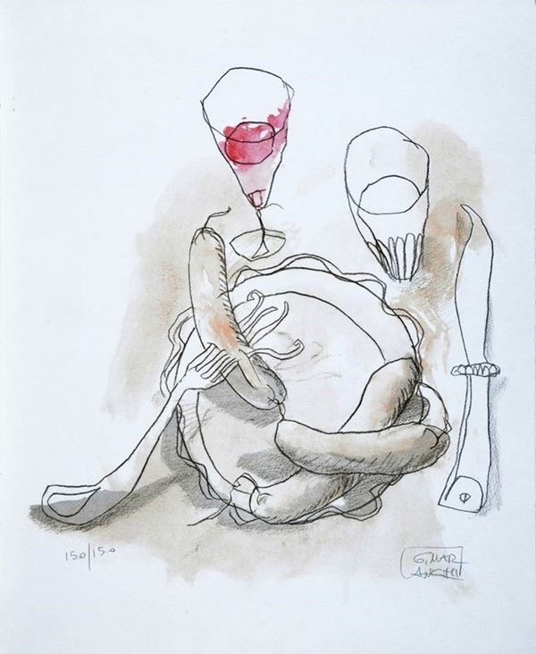 Giovanni Maranghi : Natura morta  - Litografia - Auction GRAFICA ED EDIZIONI - Galleria Pananti Casa d'Aste