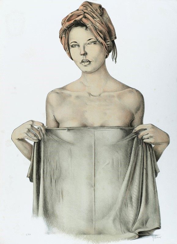 Walter Falconi : Nudo femminile  - Litografia - Asta GRAFICA ED EDIZIONI - Galleria Pananti Casa d'Aste