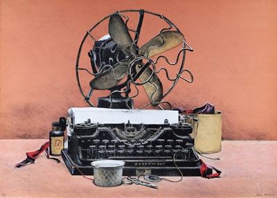 Macchina da Scrivere con Ventilatore