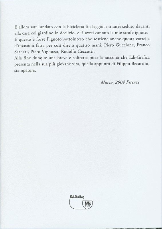Cartella Composta da Quattro Acqueforti