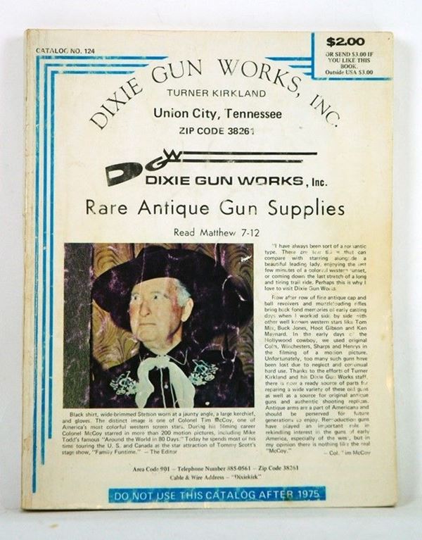 Dixie Gun Works, Inc.  - Auction ARMI ANTICHE, MILITARIA, LIBRI - Galleria Pananti Casa d'Aste