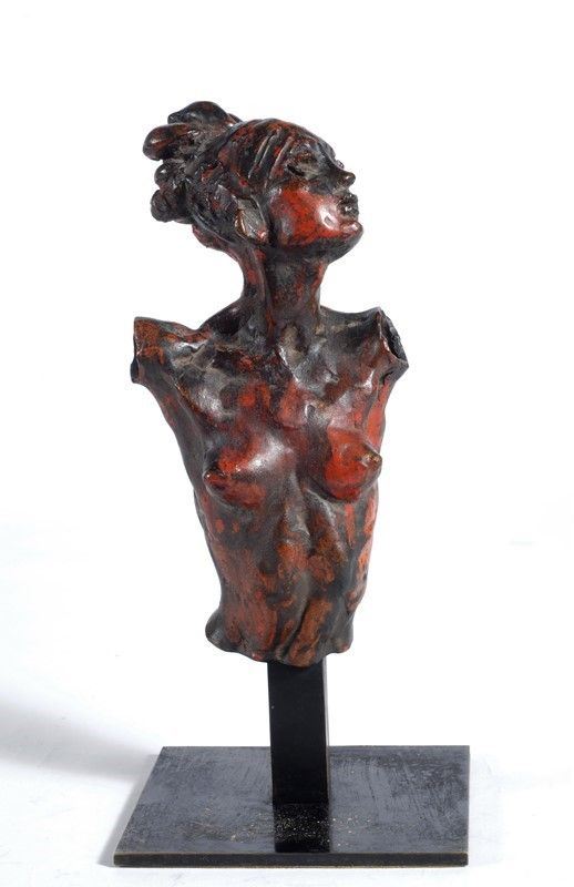 Francesco Messina : Busto di donna  - Bronzo - Asta Grafica ed Edizioni, Arte Moderna e Contemporanea - III - Galleria Pananti Casa d'Aste