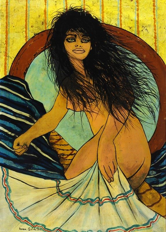 Anna Salvatore : Female nude  - Oil painting on canvas - Auction MODERN ART - Galleria Pananti Casa d'Aste