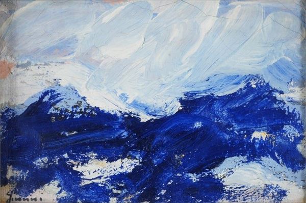 Piero Giunni : Ombre azzurre sulle Alpi  - Auction Arte Moderna e Contemporanea - Galleria Pananti Casa d'Aste