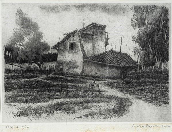 Anonimo, XX sec. : Casolare  - Auction GRAFICA ED EDIZIONI - Galleria Pananti Casa d'Aste