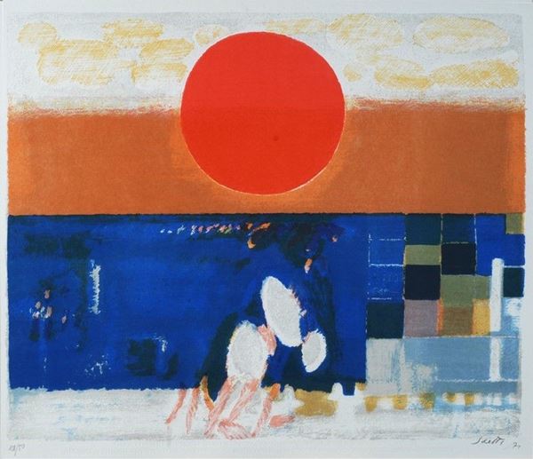 Bruno Saetti : Senza titolo  (1971)  - Litografia - Asta GRAFICA ED EDIZIONI - Galleria Pananti Casa d'Aste