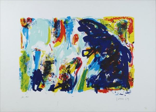 Asger Jorn : Senza titolo  (1969)  - Serigrafia - Asta GRAFICA ED EDIZIONI - Galleria Pananti Casa d'Aste
