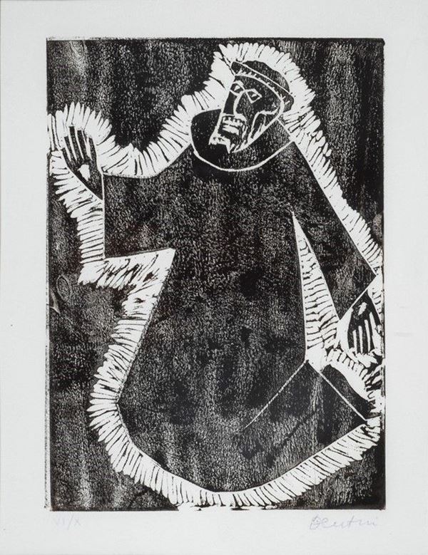Venturino Venturi : Senza titolo  - Litografia - Asta GRAFICA ED EDIZIONI - Galleria Pananti Casa d'Aste
