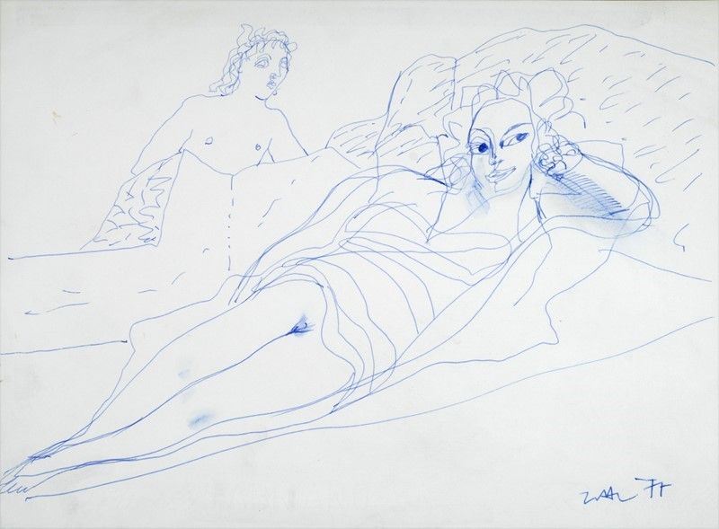 Carmelo Zotti - Nudo Disteso e Figura