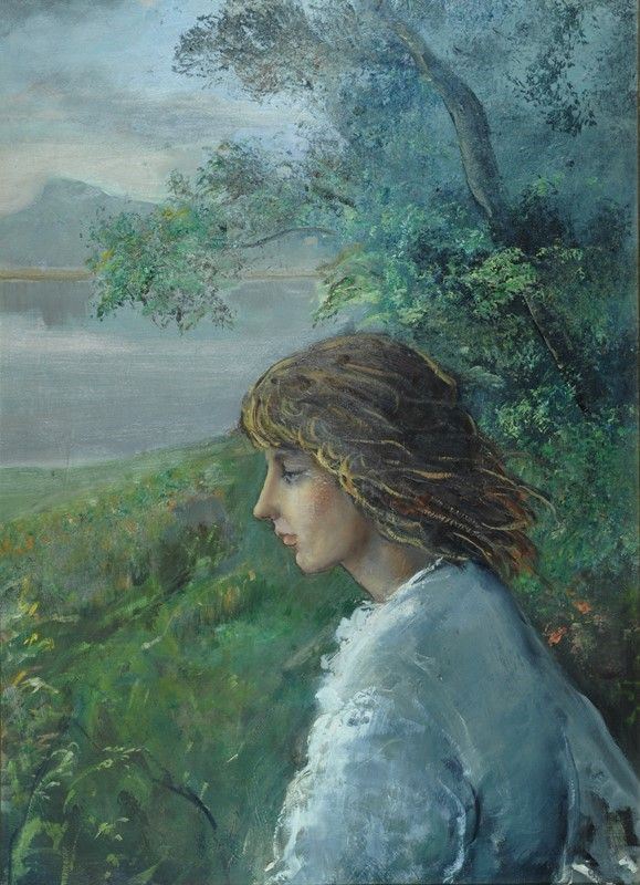 Fiorello Masoni : Donna nel paesaggio   (1964)  - Auction AUTORI DEL XX SEC - Galleria Pananti Casa d'Aste