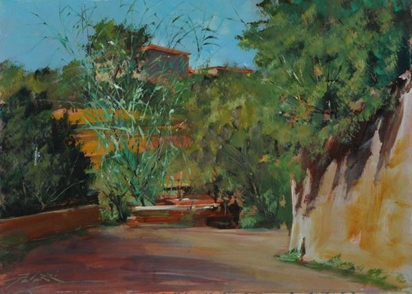 Lorenzo Palazzi : Paesaggio con cascina  - Auction AUTORI DEL XX SEC - Galleria Pananti Casa d'Aste