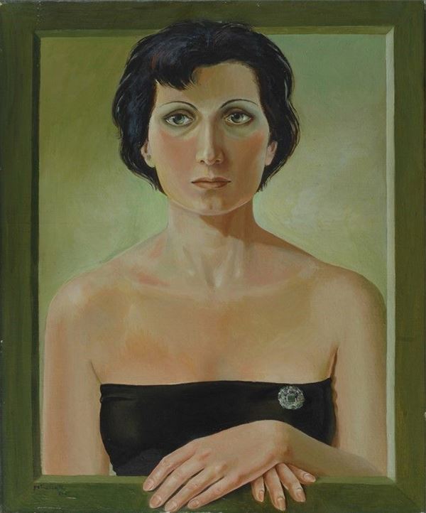 Anonimo, XX sec. : Ritratto di donna  (1951)  - Auction AUTORI DEL XX SEC - Galleria Pananti Casa d'Aste