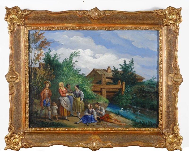 Giovanni Bertazzoni - Coppia di Dipinti