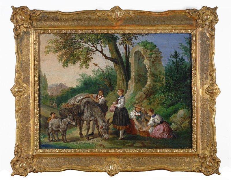 Giovanni Bertazzoni - Coppia di Dipinti
