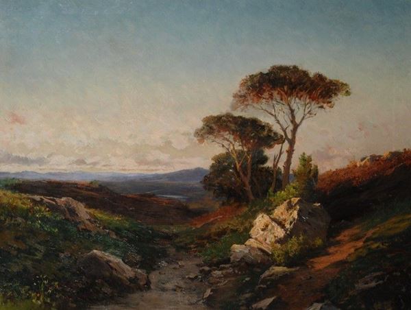 Achille Vertunni - Paesaggio collinare