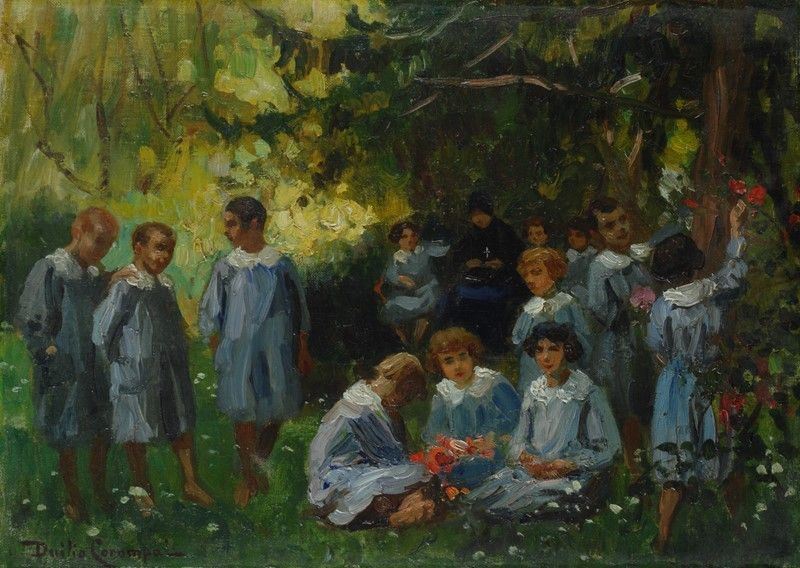 Duilio Corompai - Bambini nel Bosco