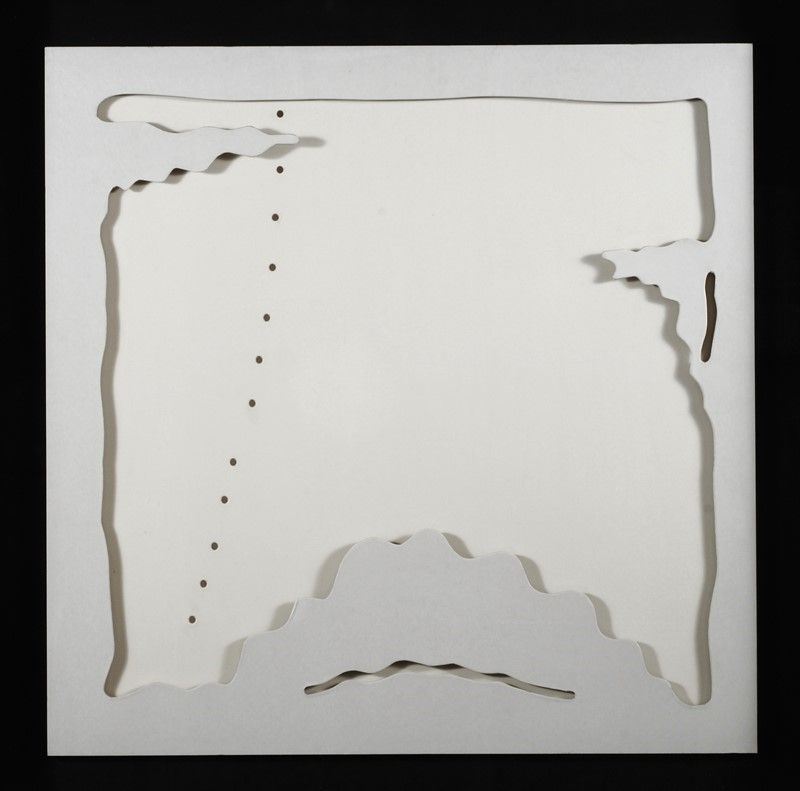 Lucio Fontana - Concetto Spaziale - "teatrino (bianco)"