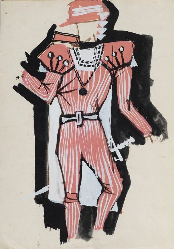 Anonimo, XX Sec. - Dieci Bozzetti di Costumi Teatrali