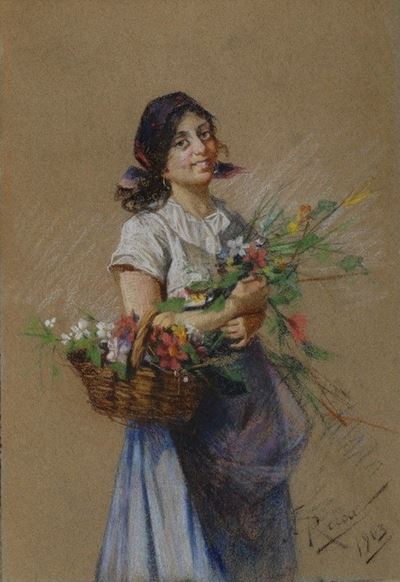 Donna con Fiori