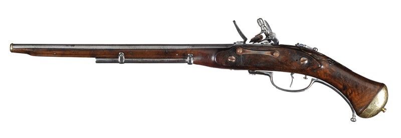 Pistola a Ripetizione a Pietra Focaia