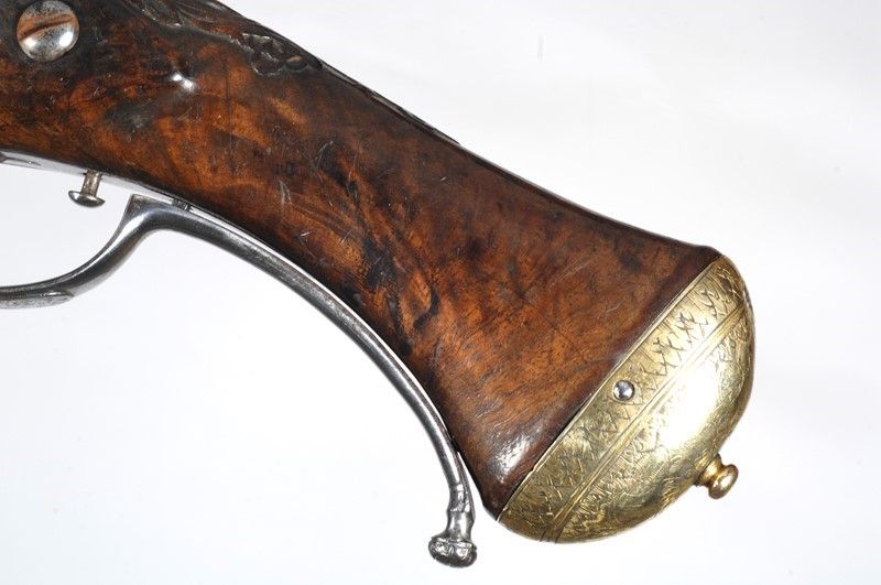 Pistola a Ripetizione a Pietra Focaia