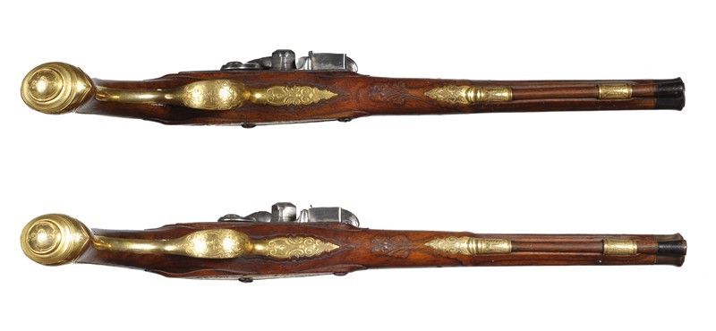 Coppia di Pistole a Pietra Focaia