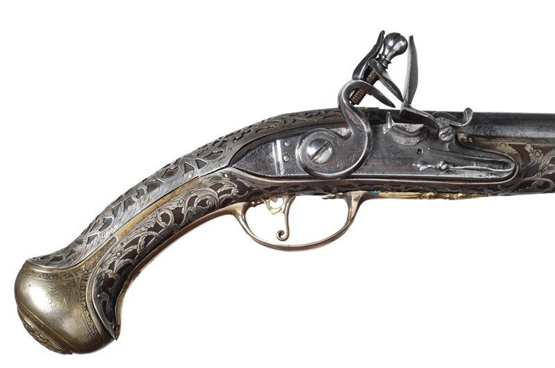 Coppia di Pistole a Pietra Focaia