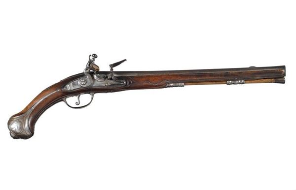 A flintlock pistol        