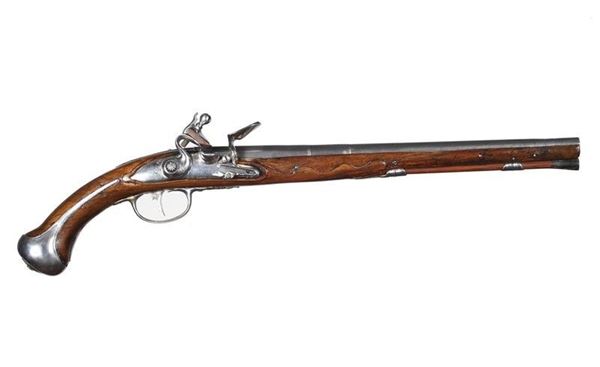 A flintlock pistol                                