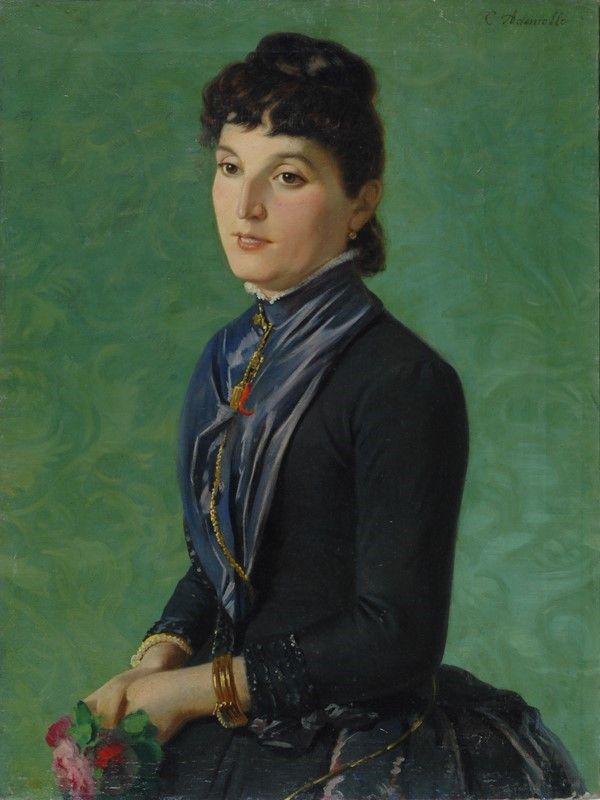Luigi Ademollo - Ritratto di Signora; Ritratto di Uomo