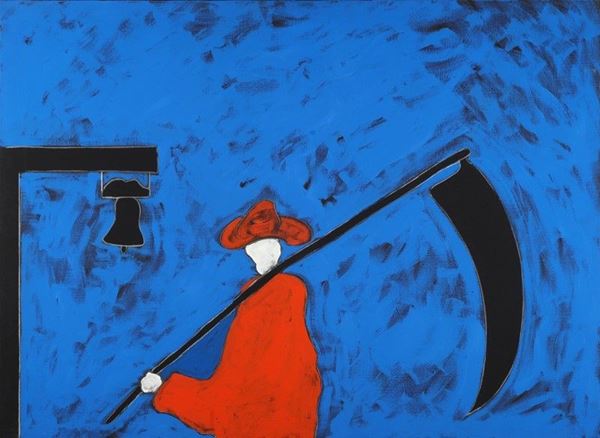 Tano Festa : Il falciatore  (1986)  - Acrilico su tela - Auction Arte Moderna e Contemporanea - III - Galleria Pananti Casa d'Aste