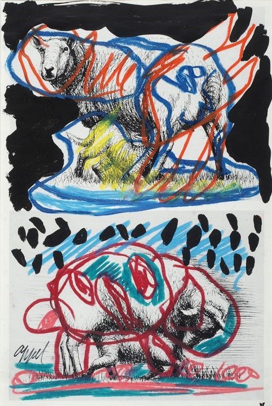 Karel Appel - Senza Titolo